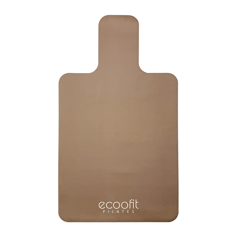 Beige Brown Chocolate Folding Soft Non Slip Custom Microfiber Suede Cover Towel Pilates Reformer Mat With Suede Bag