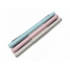 Pastel Blue Pink Beige Nuede Solid Color Custom Logo Hygiene Foldable Easy Care Durable Pilates Reformer Mat With Suede Bag