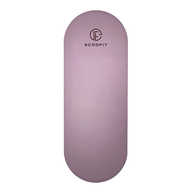 Custom Logo Alignment Design Laser UV Printed Purple Violet Color Nonslip PU Rubber Yoga Mat Nonslip