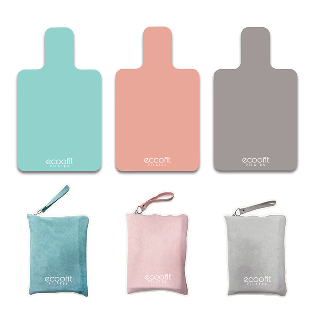 Plain Color Pink Grey Blue Pilates Reformer Mat With Matching Bag