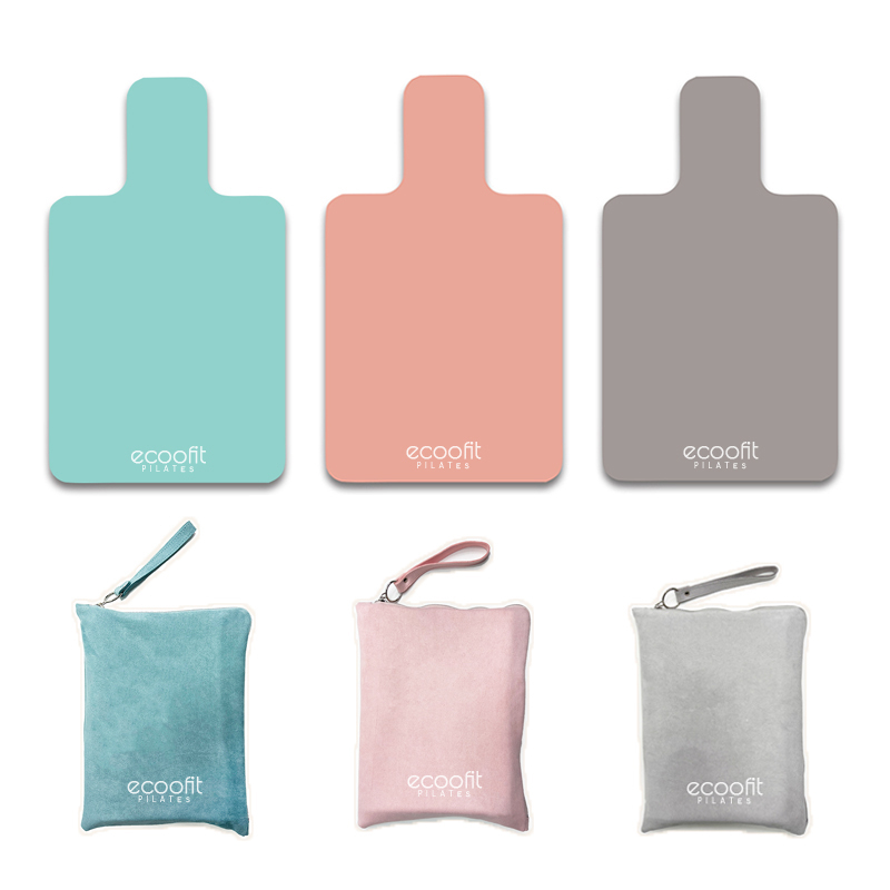 Plain Color Pink Grey Blue Pilates Reformer Mat With Matching Bag