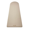 Non-slip Super Grip Beige Sand Nude Color Coconut PU Yoga Mat Rubber in Arch Oval Shape with Custom Print