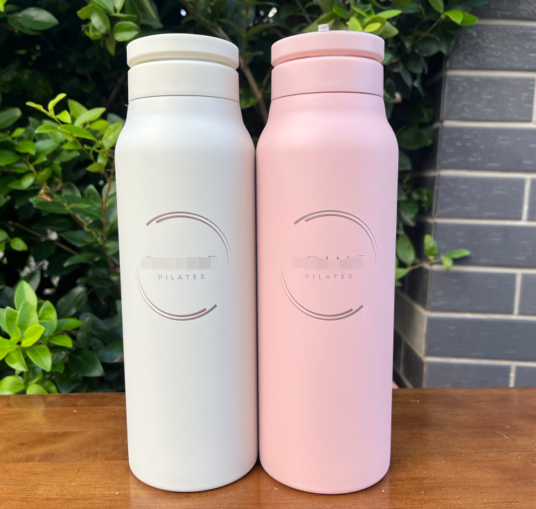 24OZ Custom Logo Beige Green Multi-colors Customized Insulated Vacuum Flask Water Bottle with Magnetic Ring 