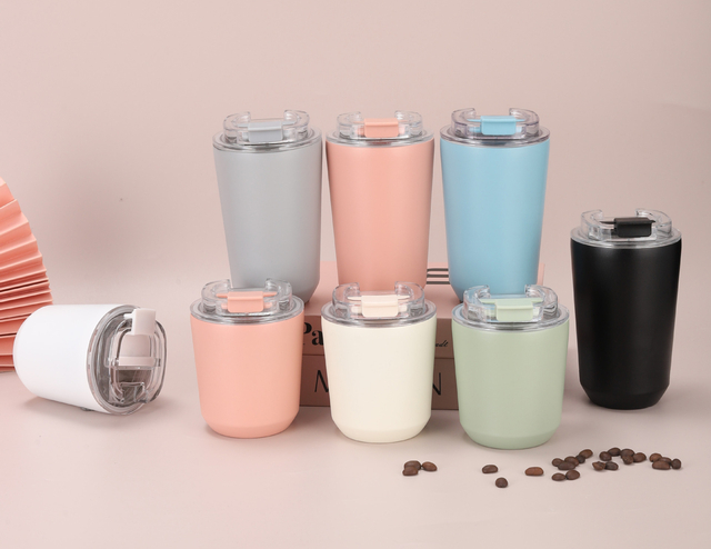  250ml 360ml Insulated Vaccum Coffee Cup 304 Stainless Steel Coffee Water Bottle Drinking Mug With Custom Logo