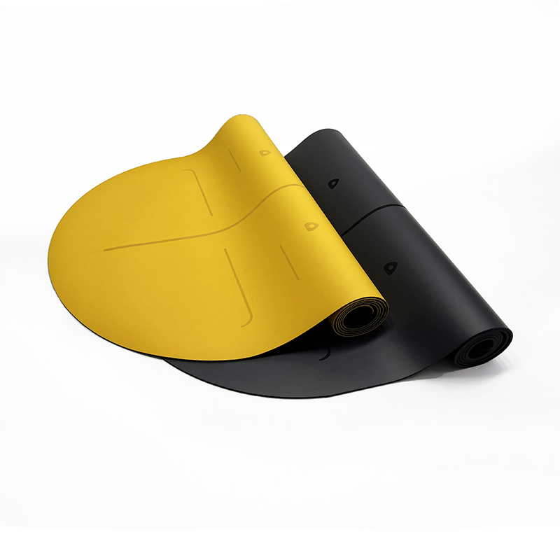 Eco-Friendly 4mm 5mm Thick Nude Oval PU Natural Rubber Anti-Slip Custom Logo Pilates Vegan Pill Shape Arch Yoga Mat