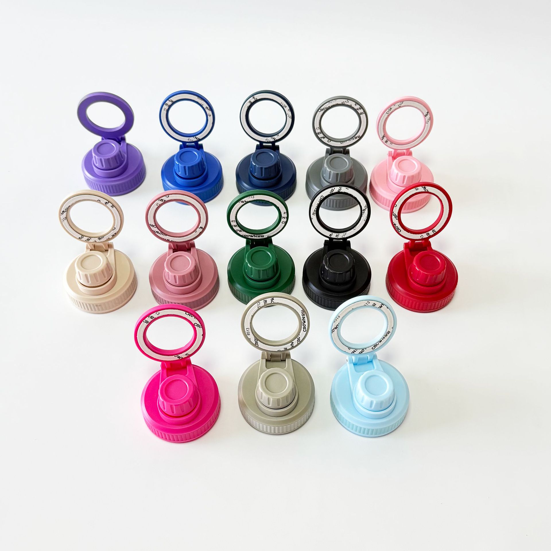 Custom Logo Multi-colors Insulated Vacuum Flask Water Bottle with Magnetic Ring 1000ml 650ml