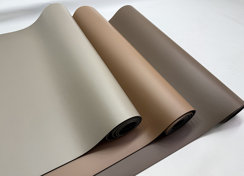 Grade A Custom Printed Laser Etch Logo Oval Arched Sand Nude Chocolate Brown Coffee Color PU Natural Rubber Yoga Mat