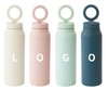 24OZ Custom Logo Beige Green Multi-colors Customized Insulated Vacuum Flask Water Bottle with Magnetic Ring 