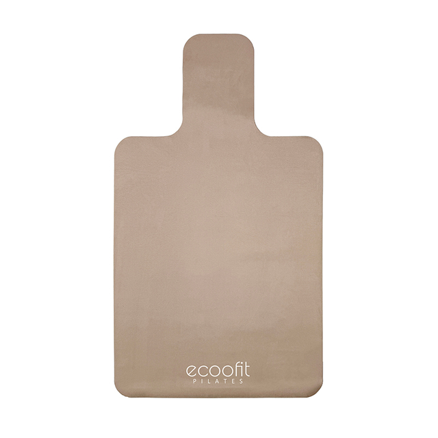 Beige Brown Chocolate Folding Soft Non Slip Custom Microfiber Suede Cover Towel Pilates Reformer Mat With Suede Bag