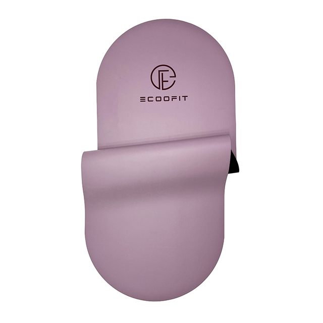 Custom Logo Alignment Design Laser UV Printed Purple Violet Color Nonslip PU Rubber Yoga Mat Nonslip