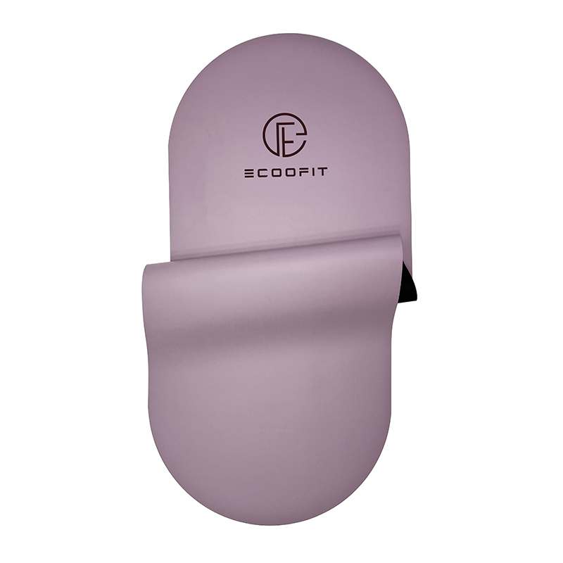 Custom Logo Alignment Design Laser UV Printed Purple Violet Color Nonslip PU Rubber Yoga Mat Nonslip