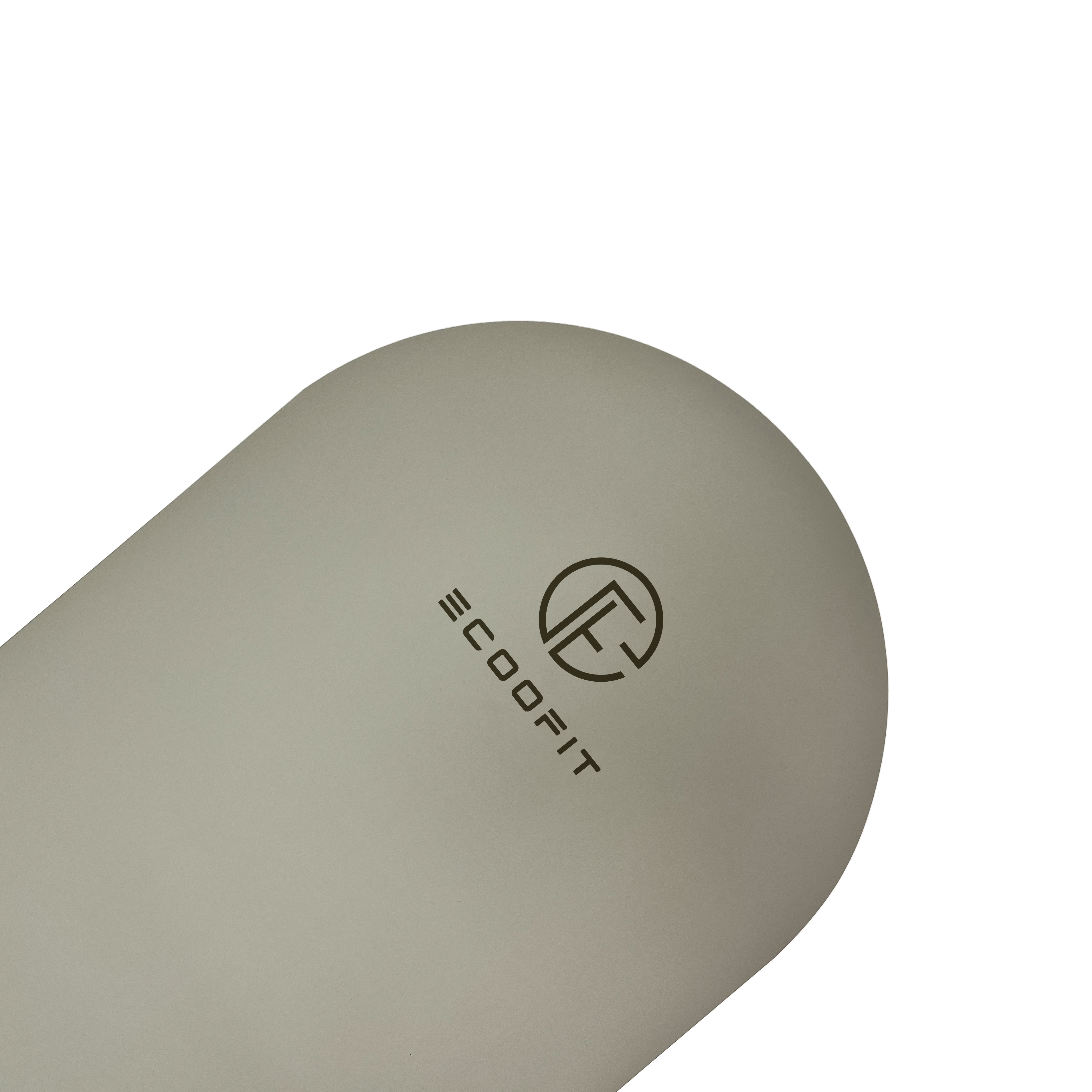 High End Multi Color Plain Solid Color PU Rubber Oval Shape Yoga Mat With Custom Logo