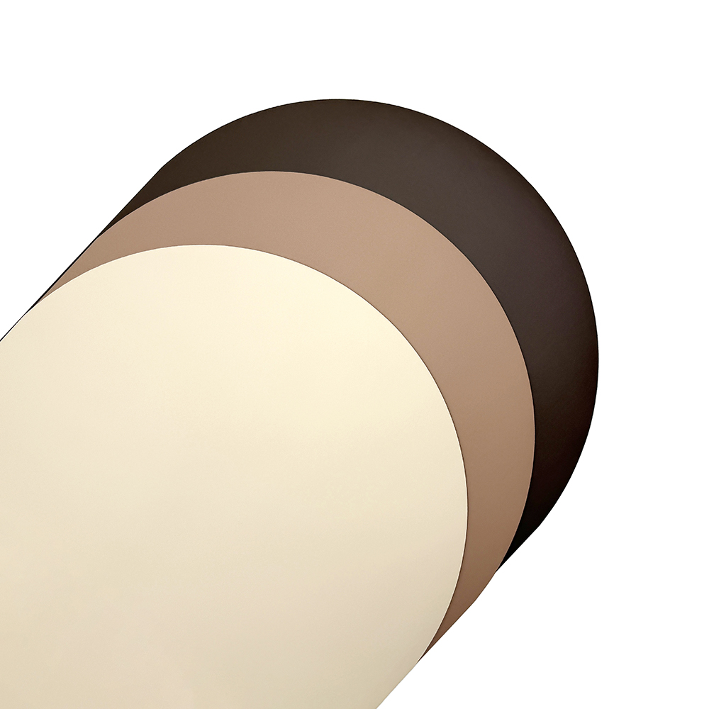 Non-slip Super Grip Beige Sand Nude Color Coconut PU Yoga Mat Rubber in Arch Oval Shape with Custom Print