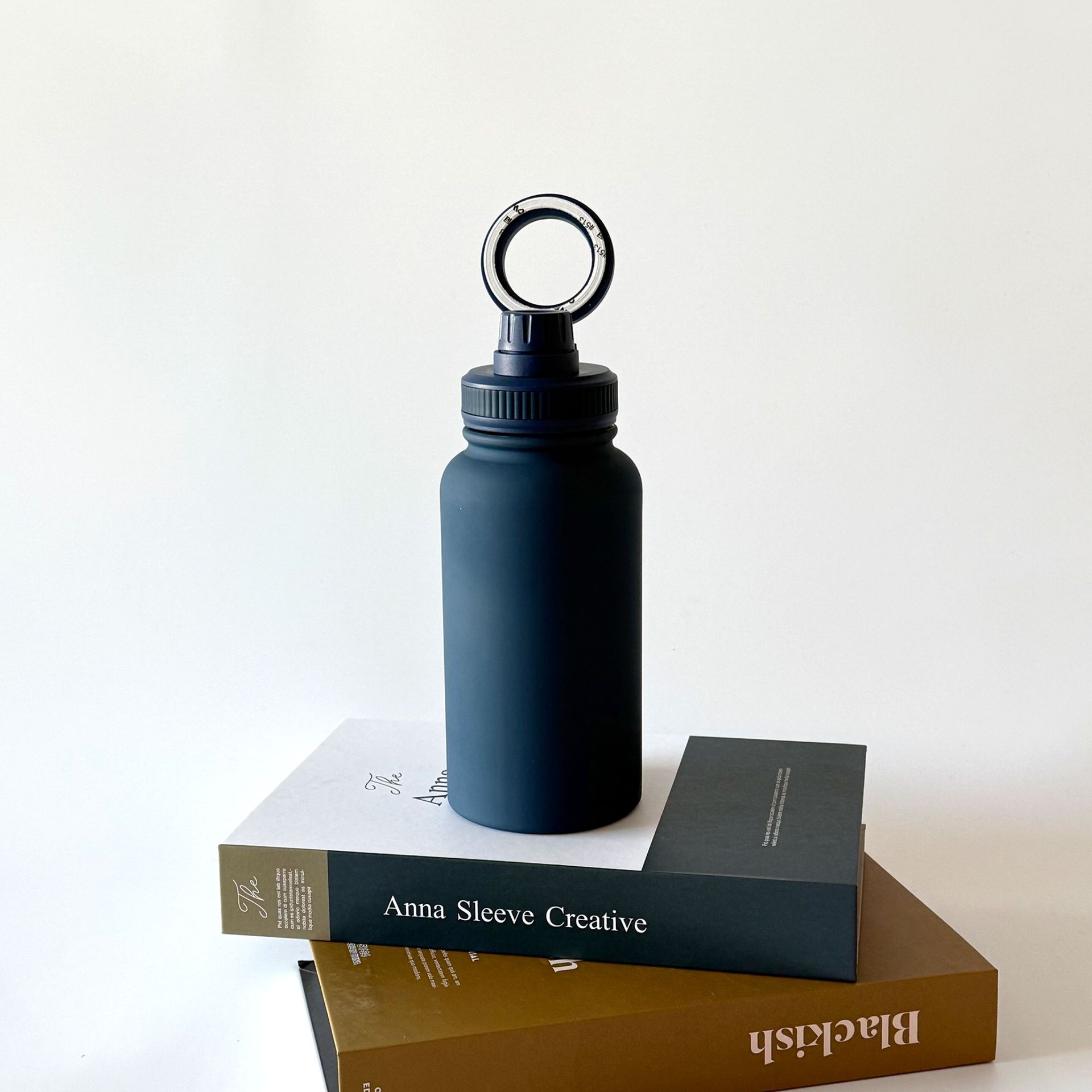 Custom Logo Multi-colors Insulated Vacuum Flask Water Bottle with Magnetic Ring 1000ml 650ml