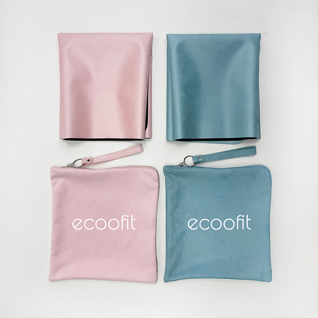 Plain Color Pink Grey Blue Pilates Reformer Mat With Matching Bag