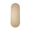 Eco-Friendly 5mm Thick PU Natural Rubber Branded Mat Arch Oval Curved Para Yoga Mat De Yoga Beige Sand Nude Color