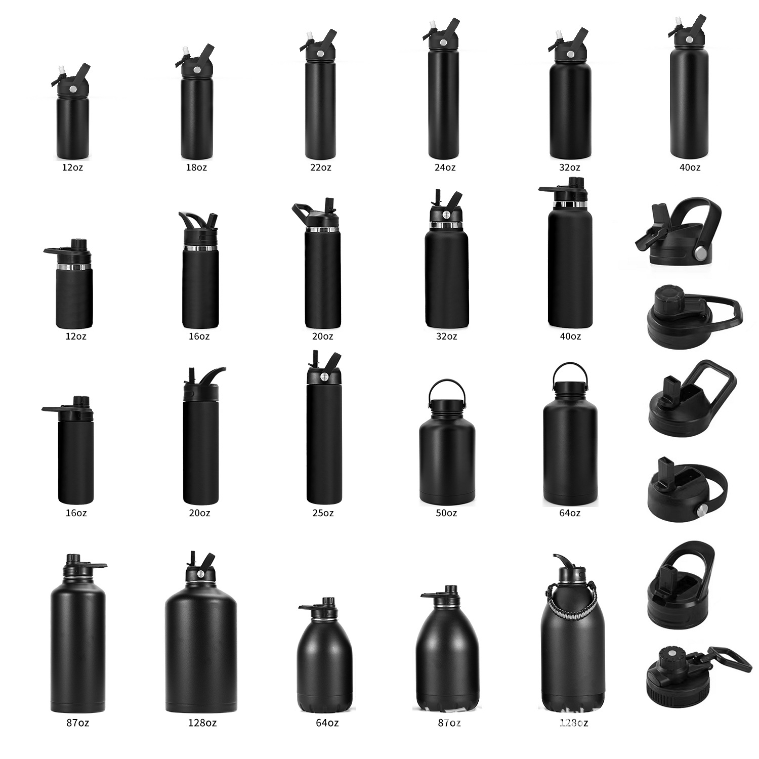 isolated vacuum water bottle cups