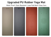 Upgraded Waterproof PU Natural Rubber Yoga Mat