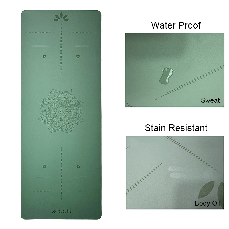 Upgraded Waterproof PU Natural Rubber Yoga Mat