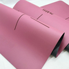 Sweat Grip Hot Yoga Matt Claret Burgundy Color PU Yoga Mat Natural Rubber with Custom Logo in Capsule Shape